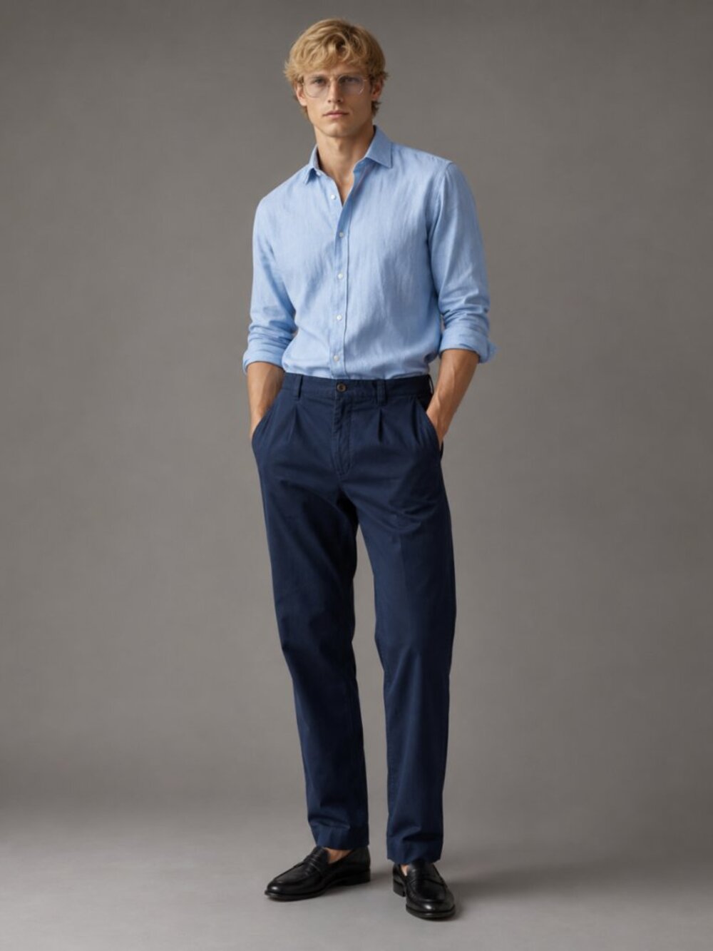 Polo Ralph Lauren Suffield Pant Navy Cotton Chinos Smart Casual Size 36/30